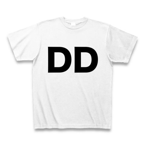 【誰か一人なんて決められない!ヲタT!】レッテルシリーズ DD Tシャツ(ホワイト)【おもしろ文字Tシャツ】