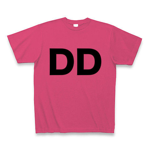 【誰か一人なんて決められない!ヲタT!】レッテルシリーズ DD Tシャツ(ホットピンク)【アイドルヲタ御用達Tシャツ】