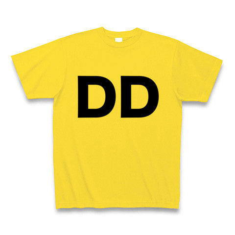 【誰か一人なんて決められない!そんな貴方に贈るヲタT!】レッテルシリーズ DD Tシャツ(マスタード)【おもしろTシャツ】