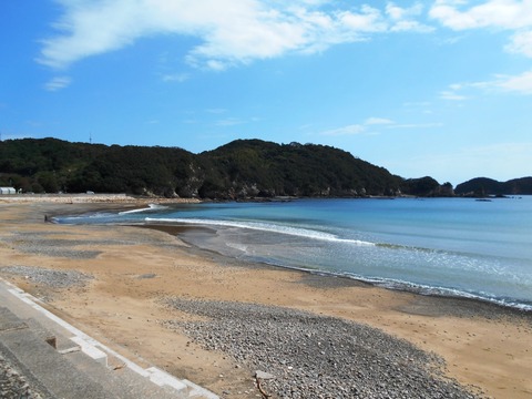 ２３番への道（たいの浜）