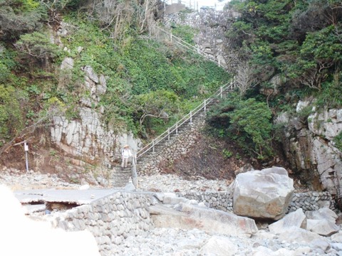 足摺岬（御崎の階段）