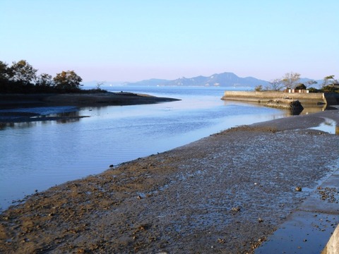海岸寺への道（河口）