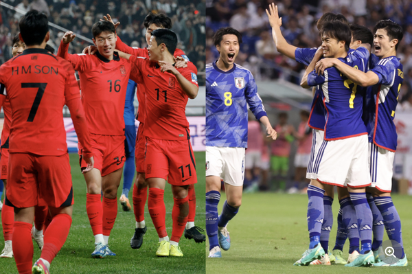 日本は「無敵のチーム」、韓国は「歴代最強の戦力」　来年1月のアジア杯を海外展望「どちらがより強いのか」