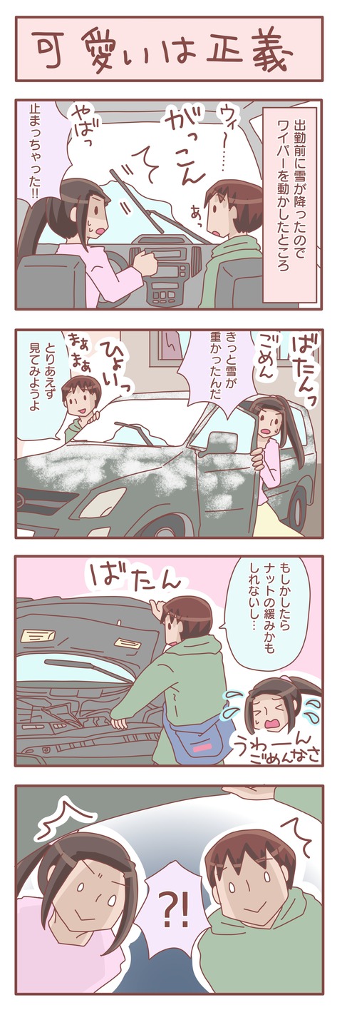 リスと車