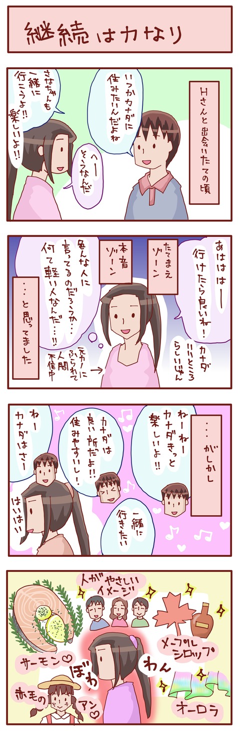 カナダ行き