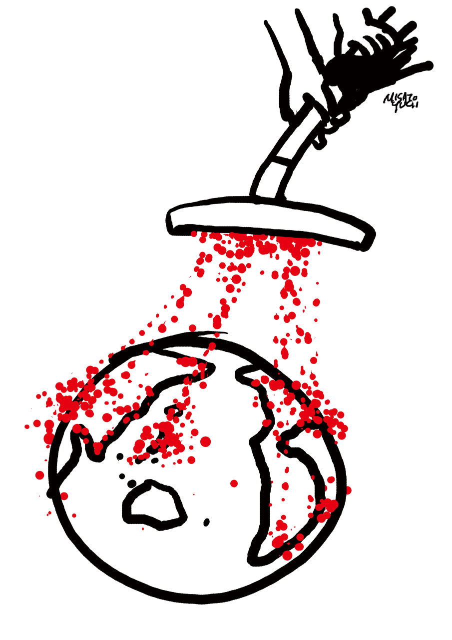 柚木ミサトさんに感謝 赤いつぶつぶの絵 メモ ランダム 変化こそ常態