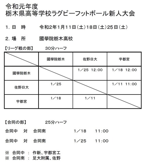 令和元年度新人大会