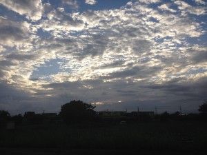 昨日の夕空