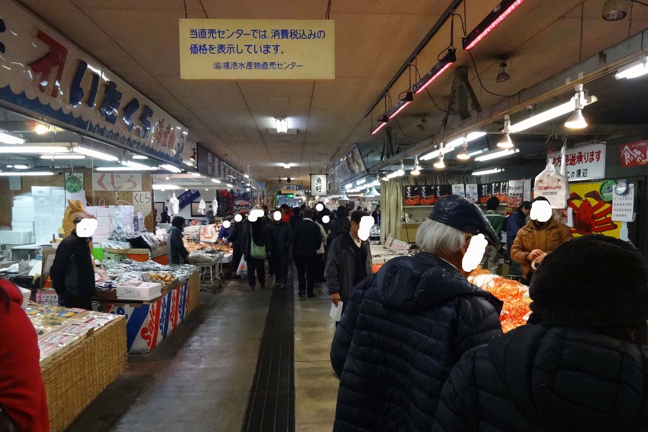 境港魚 カニ 山陰と小庭 写真