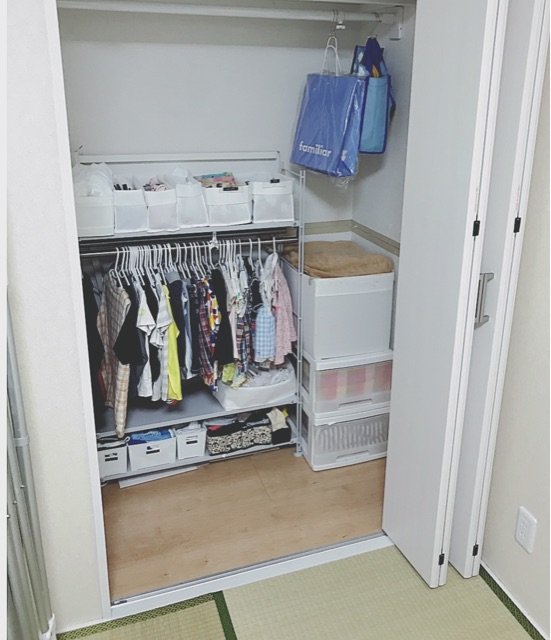 Diy 押入れをクローゼットにdiyしてみた 中段取るのが大変だったけど収納に大満足 坪 3階建てのおうちづくり Diyを楽しもう