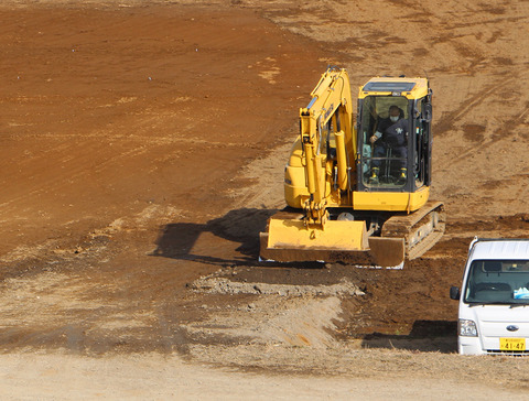 B地区進入路造成