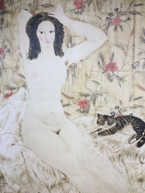 藤田嗣治 乳白色の肌と戦争画を見る その場に立つ