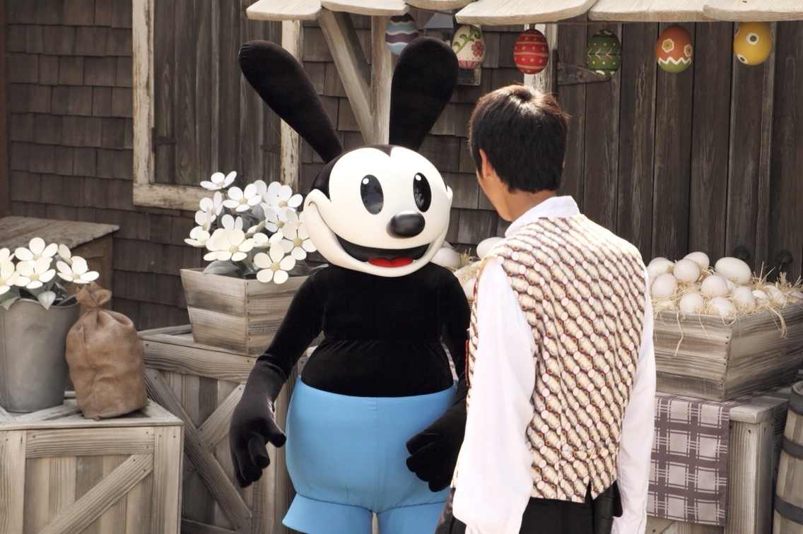 Tds 14 オズワルド くん グリーティング Oswald The Lucky Rabbit 白い仔猫と赤いりぼん