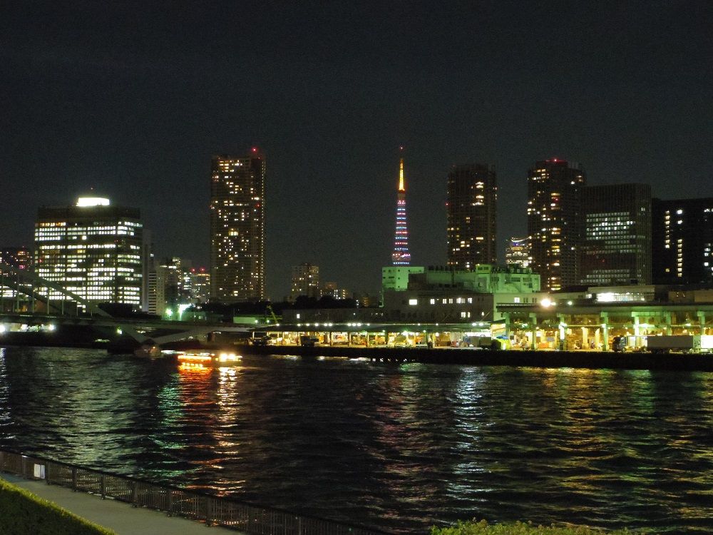 勝鬨橋からの東京タワー ぷらっとくんのブログ