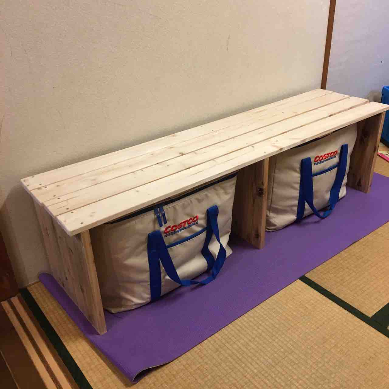 コストコに行く方必見 消耗品も収納できて奥外でも使えるベンチを作ろう Sansankikiのマイホームdiy コストコに行く方必見 消耗品も収納できて奥外でも使えるベンチを作ろう Sansankikiのマイホームdiy