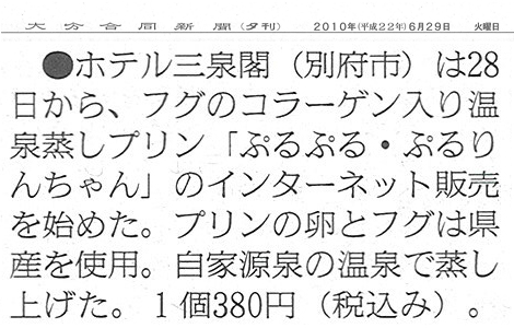 ぷるぷるぷるりんちゃん大分合同新聞20100629