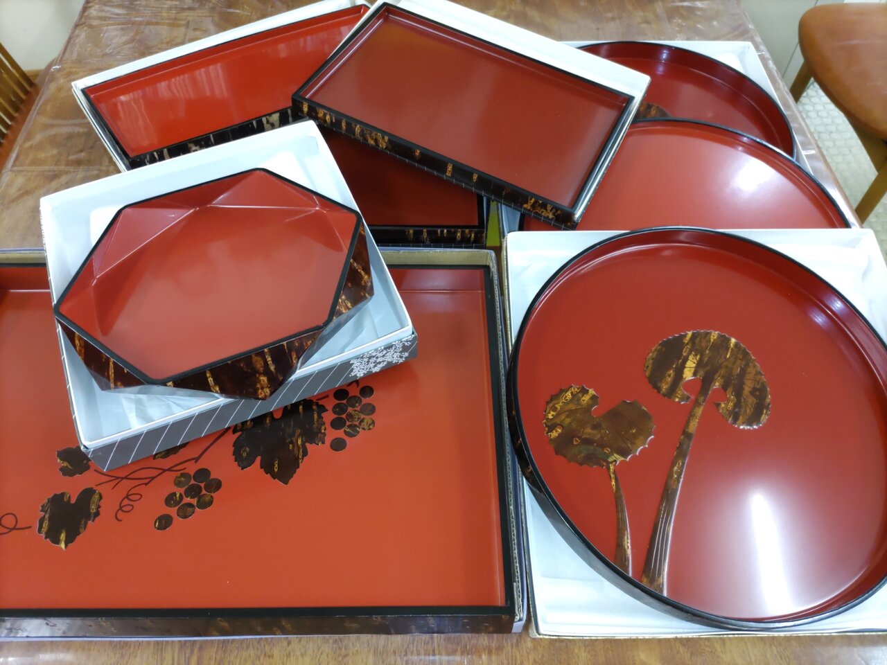 角館 桜皮細工 菓子皿 秋田伝統工芸品角館桜皮細工漆器 長方形