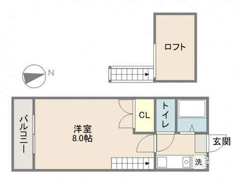 かじはらコーポ 間取り