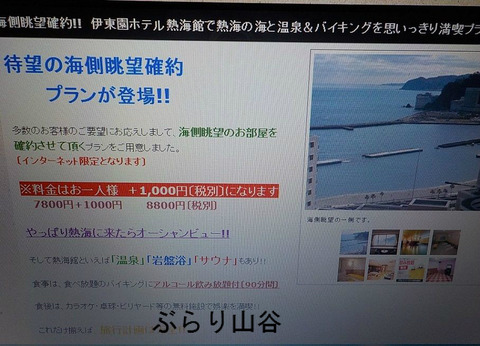 海の見える温泉宿一人旅