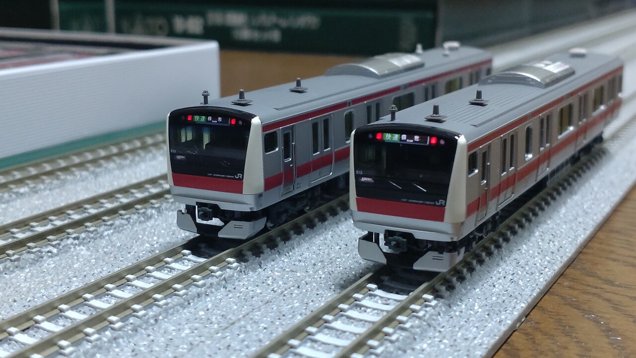 kato e233系5000番台(貫通編成) : Sky blue車両センター