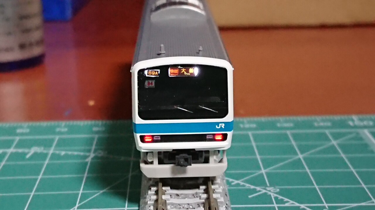 tomix 京浜東北線209系500番台にインレタ : Sky blue車両センター