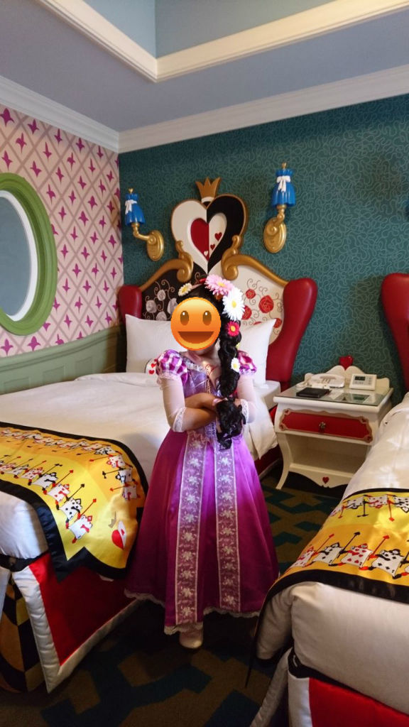 17年5月 ディズニーランドホテル 不思議の国のアリスルーム ときどきお泊りディズニー 都内から