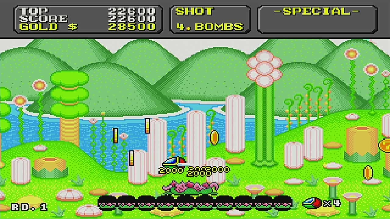 メガドライブ「スーパーファンタジーゾーン」 : 水色の笹音