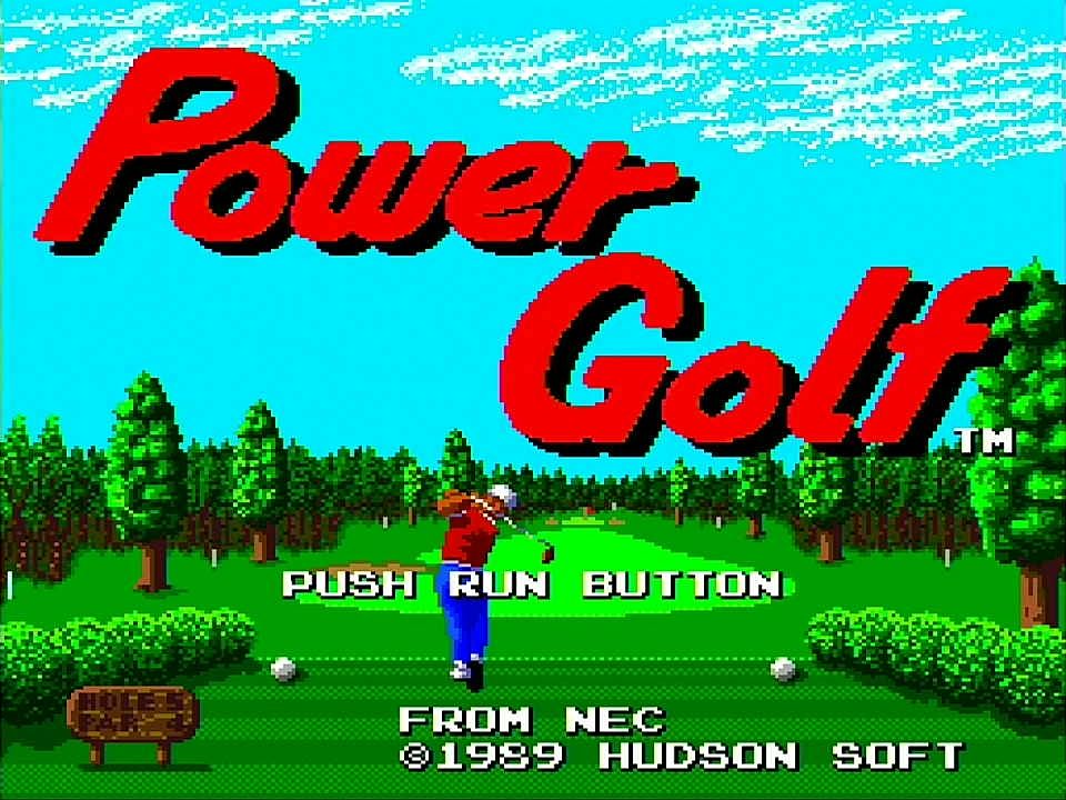 Pcエンジン Power Golf 水色の笹音