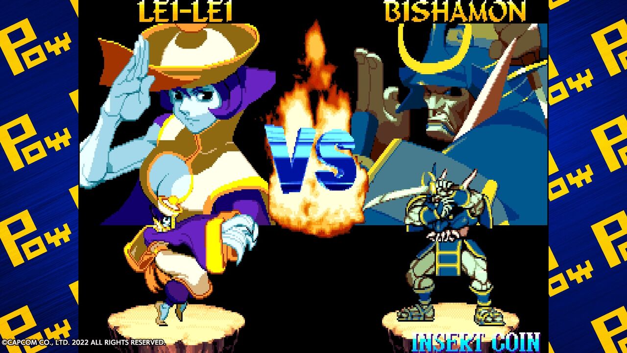 AC「ヴァンパイアハンター DARKSTALKERS' REVENGE」 : 水色の笹音
