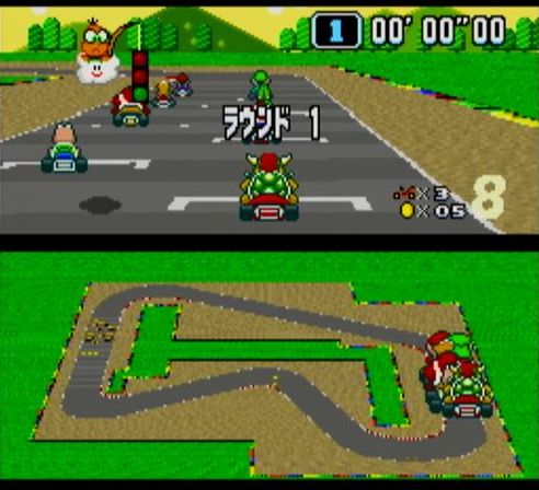 Sfc スーパーマリオカート 水色の笹音