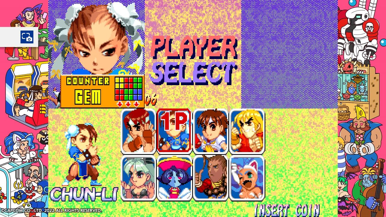 AC「スーパーパズルファイターIIX」 : 水色の笹音