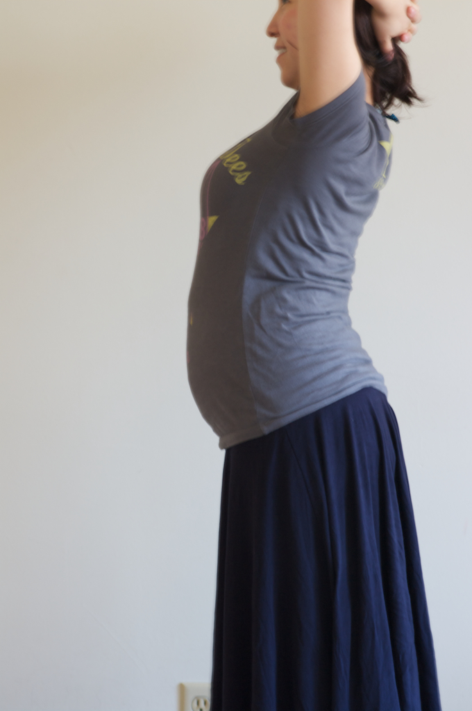 妊娠7ヶ月のお腹 La 良妻日記 妊娠7ヶ月のお腹 La 良妻日記