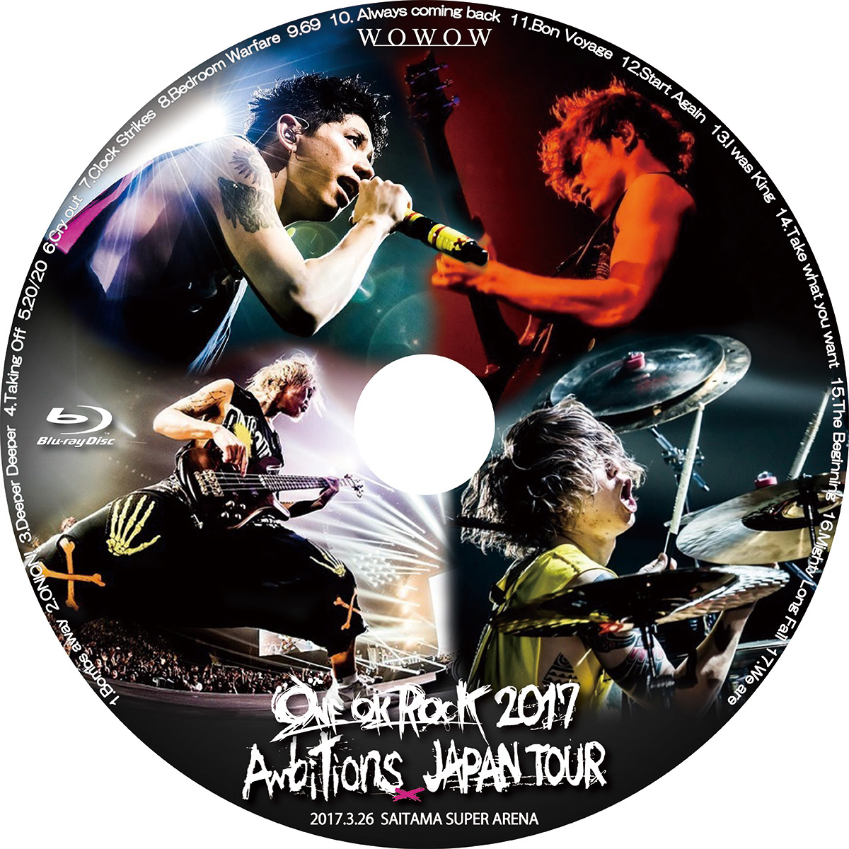 ONE OK ROCK 2017 “Ambitions” JAPAN TOUR WOWOWライブ : こんな ...