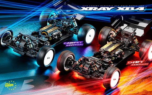 XRAY XB4のチャンピオンDNAが更に進化そしてダート＆カーペットの2車種