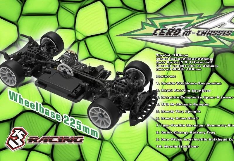 3RACING CERO SPORT55カーボンバージョン KIT-CERO SPORT 55 3RACING Cero Ultra Sport 55 Structure