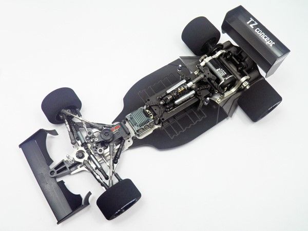 タミヤ　F103 シャーシ　サーボは作動確認済み。バッテリー縦積み仕様。 タミヤ F103 シャーシ サーボは作動確認済み。バッテリー縦積み