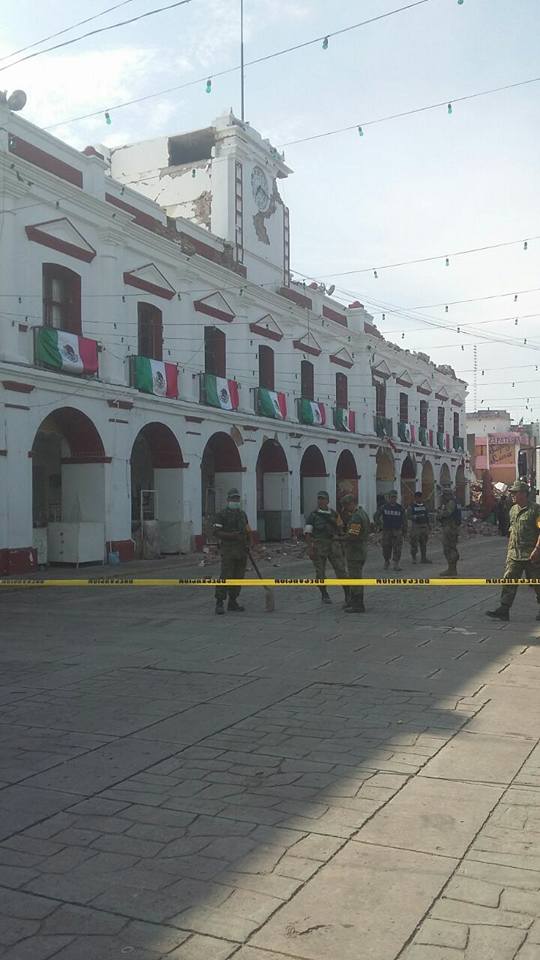 さる オアハカ日記 メキシコ沖地震の現在の被害