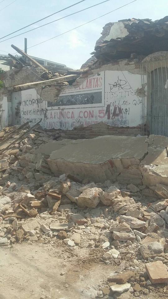 さる オアハカ日記 メキシコ沖地震の現在の被害