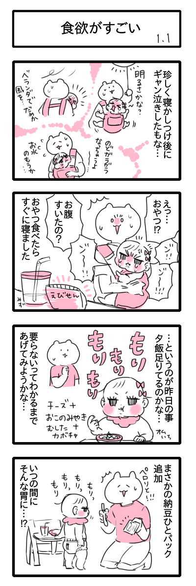 食欲がすごい