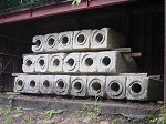 十二貫野用水で使われていた石管