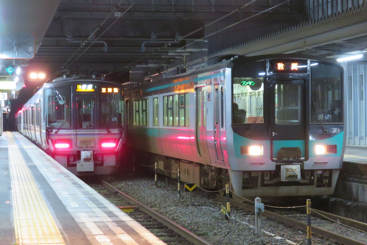 1日に1本だけ】 西舞鶴駅で普通 「敦賀行き」 を撮る （125系） 【2024