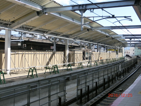 鴫野駅 2番のりば改装工事（2016年12月） 【Part2】