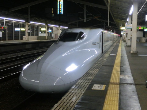 姫路駅で山陽新幹線 「さくら」 を撮る （車両＆フルカラーLED） 【2014年3月】