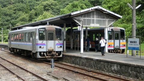 芸備線と木次線、備後落合駅を含む区間の輸送密度が全て100以下に。 東城～備後落合は9、出雲横田～備後落合は18、備後落合～備後庄原は63。