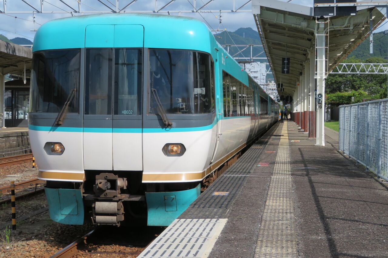 新宮駅で特急 「くろしお」 の車両を撮る （283系・289系