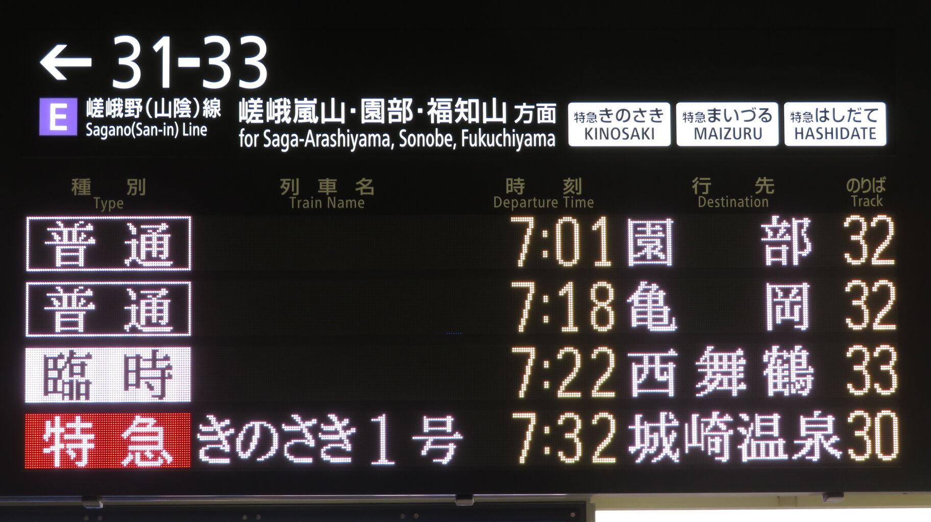 鉄道行き先表示板 西舞鶴・峰山 鉄道行き先表示板 西舞鶴・峰山