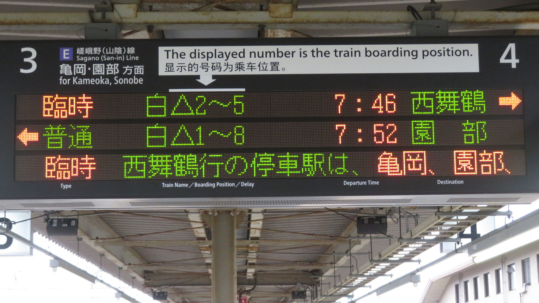 鉄道行き先表示板 西舞鶴・峰山 鉄道行き先表示板 西舞鶴・峰山