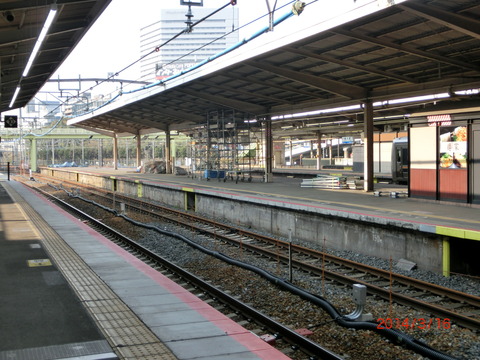 新大阪駅 旧15・16番のりば改装工事(2014年3月) 【Part2】