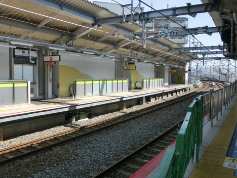 鴫野駅 おおさか東線開業 1週間前の様子 （2019年3月9日）