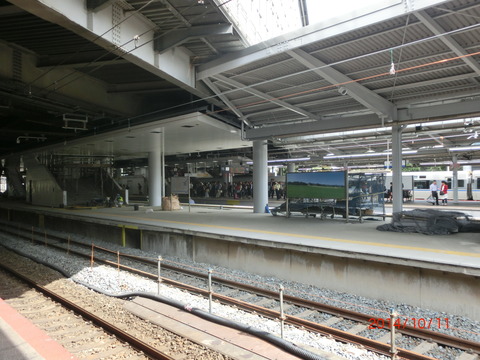 新大阪駅 旧15・16番のりば改装工事(2014年10月) 【Part2】